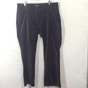Avenue Women's Size 14 Brown Dress Pants Velour NWT Office Career‎